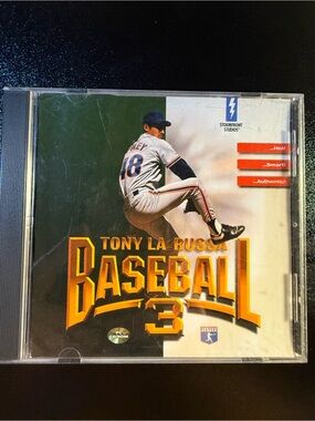 Tony La Russa Baseball 3 PC Game - Orange & White Artwork